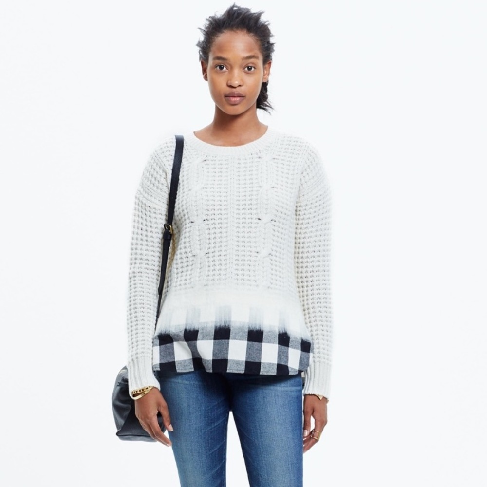Madewell flannel sweater